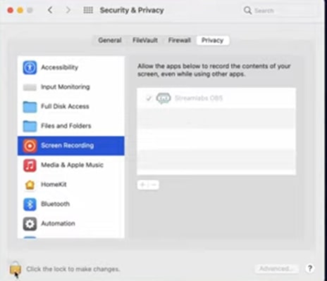 Mac setting & Privacy