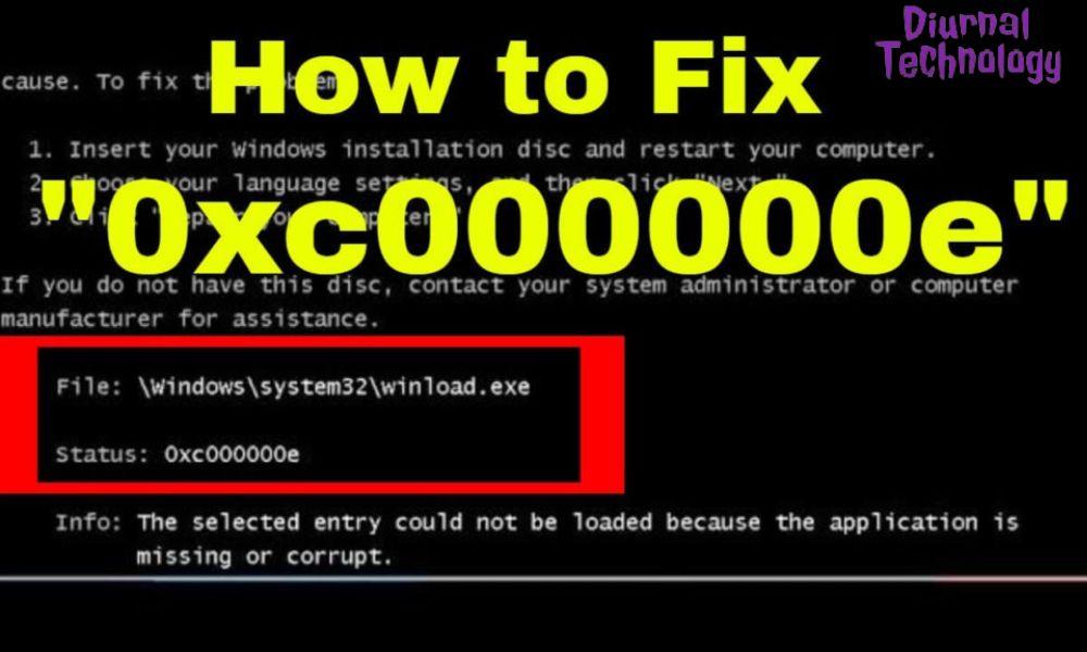 Error Code 0Xc00000E Troubleshoot and Fix with Ease