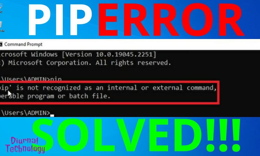 Fixing 'Pip' Error A Step-by-Step Guide to Resolve Command Issues